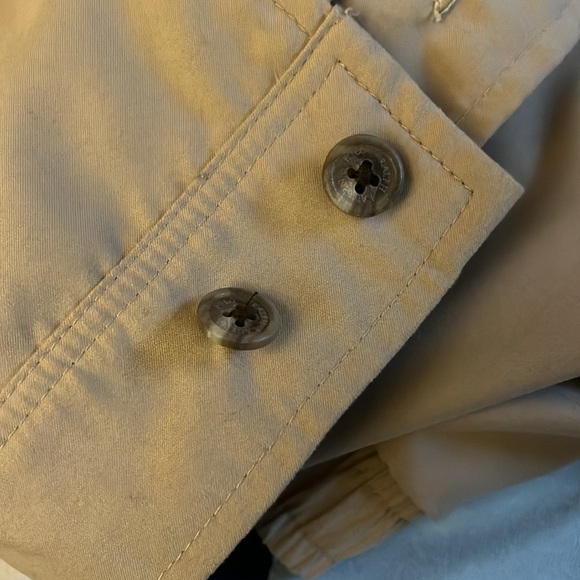 Polo Ralph Lauren. Large Golf/Wind Jacket. Beige w/ blue plaid lining - Picture 12 of 13